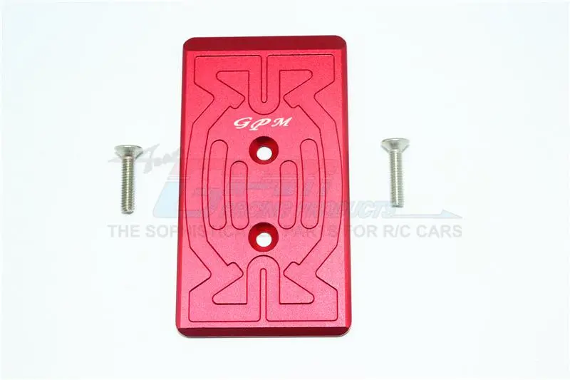 Arrma Nero 6S Blx (Ar106009, Ar106011) & Fazon 6S Blx (Ar106020) Aluminum Rear Chassis Protection Plate - 1Pc Set Red 1