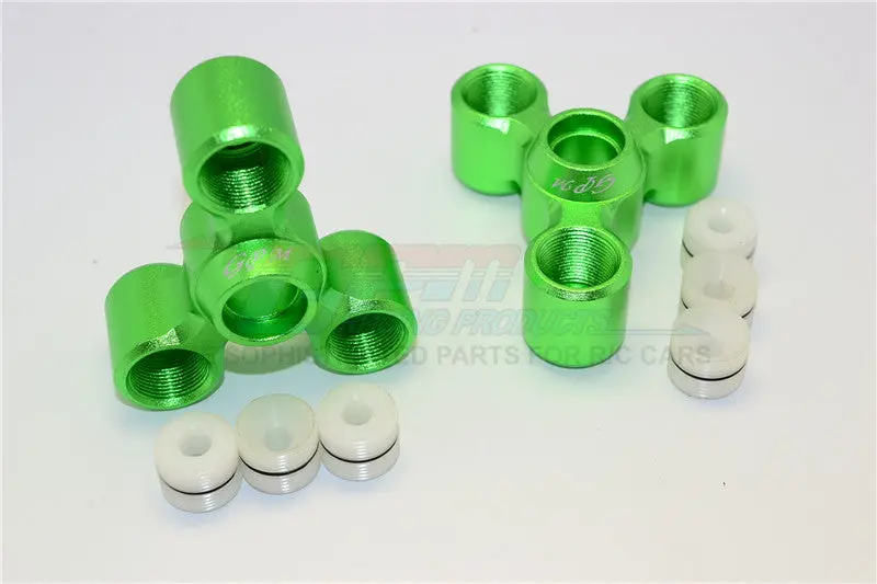 Arrma Nero 6S Blx (Ar106009, Ar106011) & Fazon 6S Blx (Ar106020) Aluminum Rear Knuckle Arms - 1Pr Set Green 1