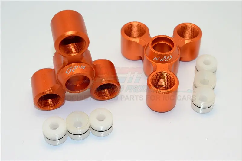 Arrma Nero 6S Blx (Ar106009, Ar106011) & Fazon 6S Blx (Ar106020) Aluminum Rear Knuckle Arms - 1Pr Set Orange 1