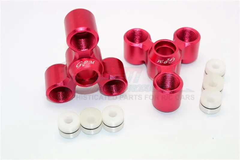 Arrma Nero 6S Blx (Ar106009, Ar106011) & Fazon 6S Blx (Ar106020) Aluminum Rear Knuckle Arms - 1Pr Set Red 1