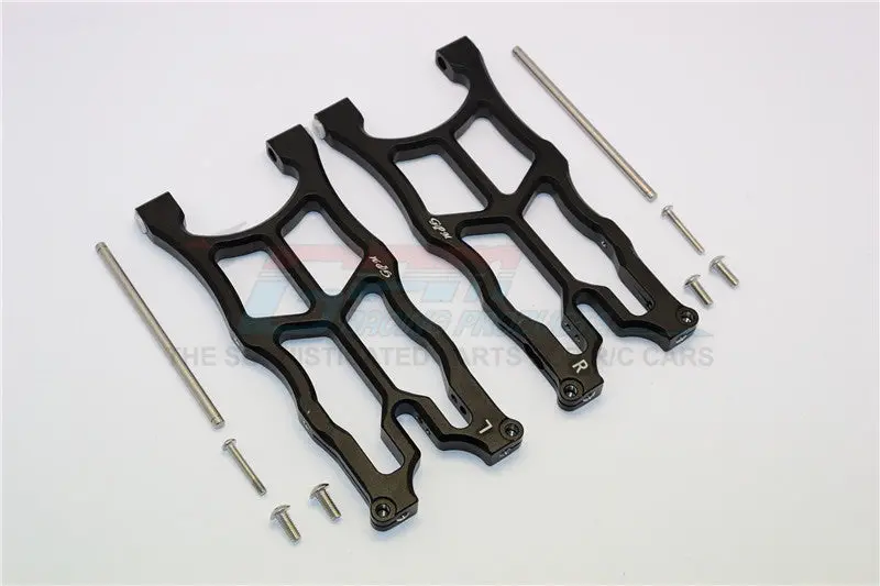 Arrma Nero 6S Blx (Ar106009, Ar106011) & Fazon 6S Blx (Ar106020) Aluminum Rear Lower Arms - 1Pr Black 1