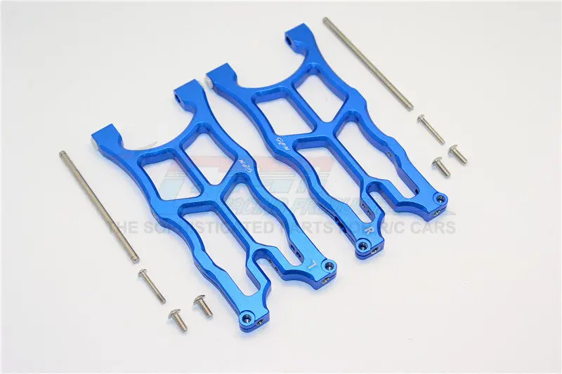 Arrma Nero 6S Blx (Ar106009, Ar106011) & Fazon 6S Blx (Ar106020) Aluminum Rear Lower Arms - 1Pr Blue 1