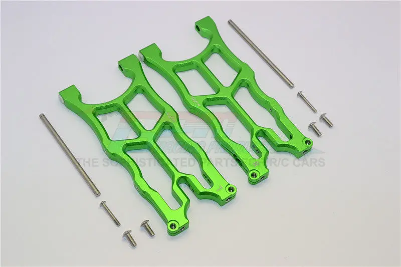 Arrma Nero 6S Blx (Ar106009, Ar106011) & Fazon 6S Blx (Ar106020) Aluminum Rear Lower Arms - 1Pr Green 1