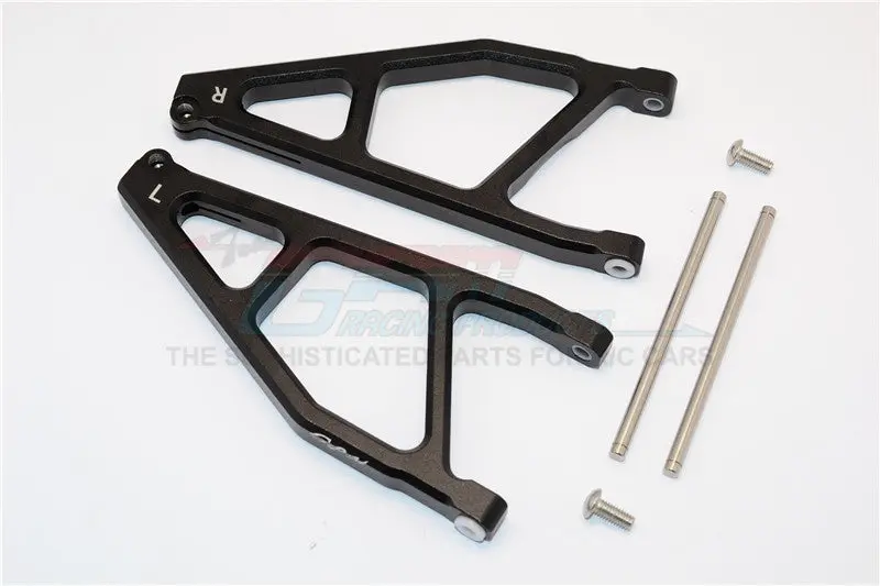 Arrma Nero 6S Blx (Ar106009, Ar106011) & Fazon 6S Blx (Ar106020) Aluminum Rear Upper Arms -1Pr Black 1