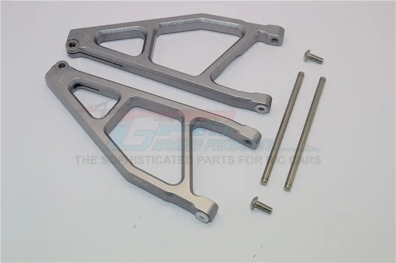 Arrma Nero 6S Blx (Ar106009, Ar106011) & Fazon 6S Blx (Ar106020) Aluminum Rear Upper Arms -1Pr Gray Silver 1