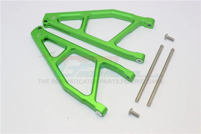 Arrma Nero 6S Blx (Ar106009, Ar106011) & Fazon 6S Blx (Ar106020) Aluminum Rear Upper Arms -1Pr Green 1