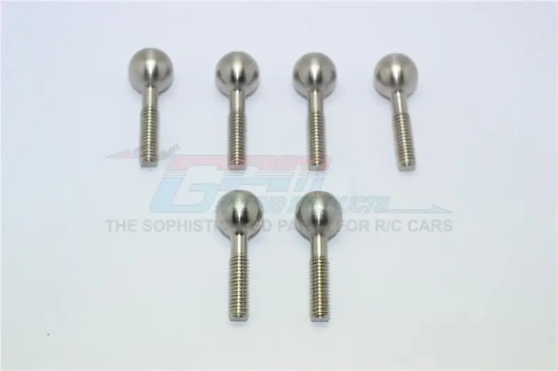 Arrma Nero 6S Blx (Ar106009, Ar106011) & Fazon 6S Blx (Ar106020) Stainless Steel Pillow Ball For Front Knuckle Arms - 6Pcs Set 1