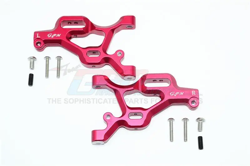 Arrma Senton 6S Blx (Ar102654) Aluminum Front Lower Arms - 1Pr Set Red 1