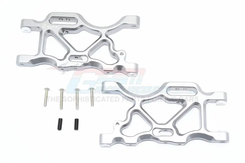 Arrma Senton 6S Blx (Ar102654) Aluminum Rear Lower Arms - 1Pr Set Gray Silver 1