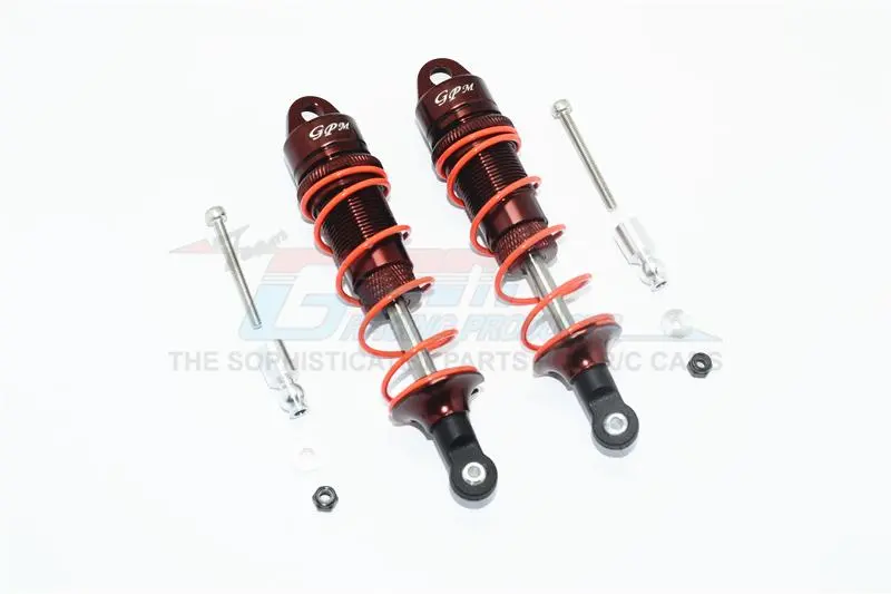 Arrma Senton 6S Blx (Ar102654) & Typhon 6S Blx (Ar106013) Aluminum Front Adjustable Dampers 100Mm - 1Pr Set Brown 1