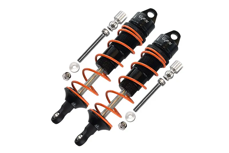 Arrma Senton 6S Blx (Ar102654) & Typhon 6S Blx (Ar106013) Aluminum Rear Adjustable Dampers 110Mm - 1Pr Set Black 1