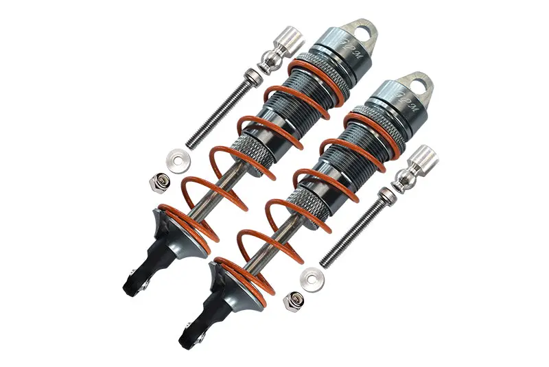 Arrma Senton 6S Blx (Ar102654) & Typhon 6S Blx (Ar106013) Aluminum Rear Adjustable Dampers 110Mm - 1Pr Set Gray Silver 1