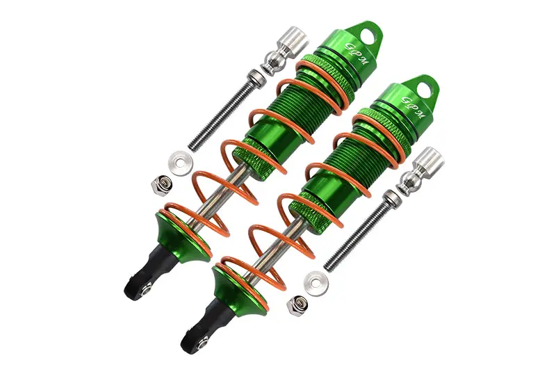 Arrma Senton 6S Blx (Ar102654) & Typhon 6S Blx (Ar106013) Aluminum Rear Adjustable Dampers 110Mm - 1Pr Set Green 1