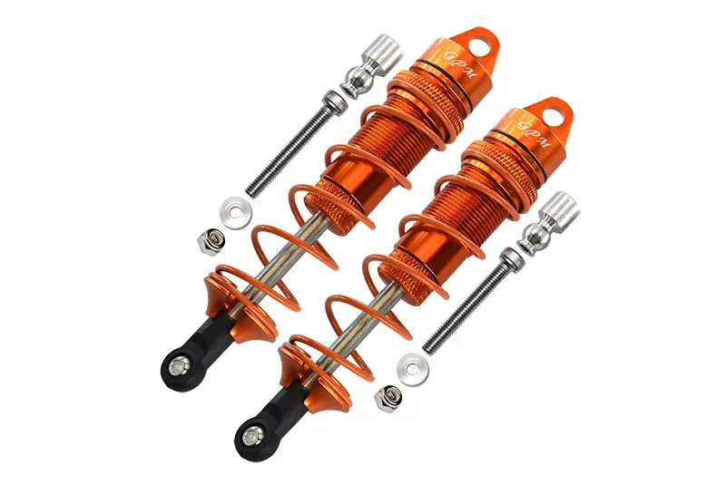 Arrma Senton 6S Blx (Ar102654) & Typhon 6S Blx (Ar106013) Aluminum Rear Adjustable Dampers 110Mm - 1Pr Set Orange 1