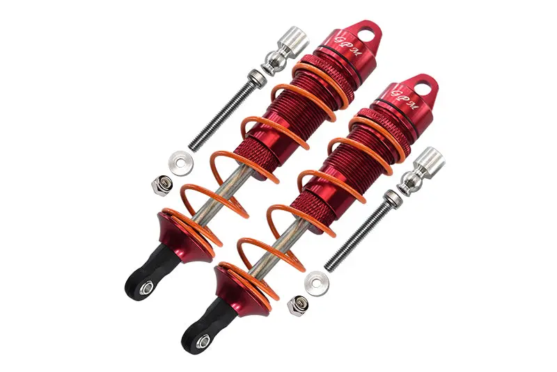 Arrma Senton 6S Blx (Ar102654) & Typhon 6S Blx (Ar106013) Aluminum Rear Adjustable Dampers 110Mm - 1Pr Set Red 1