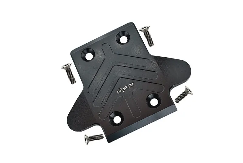 Arrma Senton / Outcast / Notorious 6S Blx Aluminum Front Chassis Protection Plate - 1Pc Set Black 1