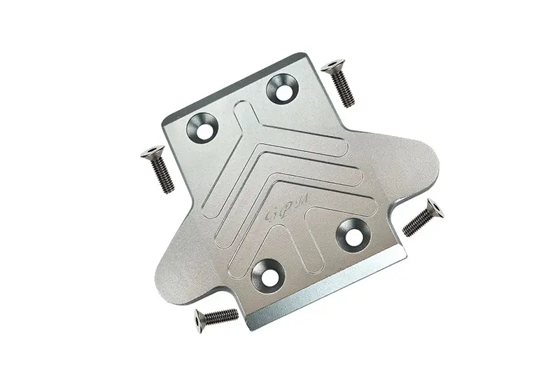 Arrma Senton / Outcast / Notorious 6S Blx Aluminum Front Chassis Protection Plate - 1Pc Set Gray Silver 1