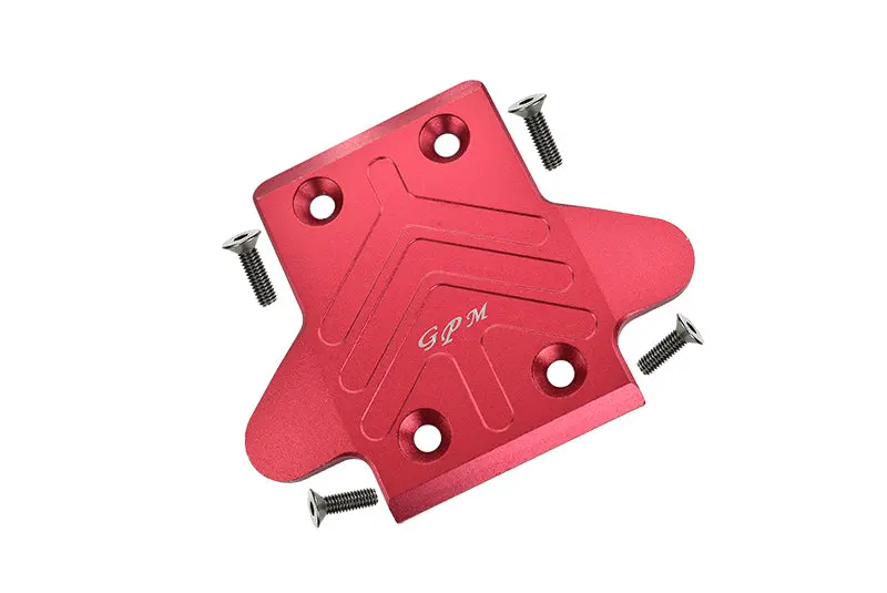 Arrma Senton / Outcast / Notorious 6S Blx Aluminum Front Chassis Protection Plate - 1Pc Set Red 1