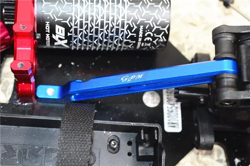 Arrma Senton / Typhon / Outcast / Notorious 6S Blx Aluminum Rear Chassis Link - 1Pc Set Blue 2