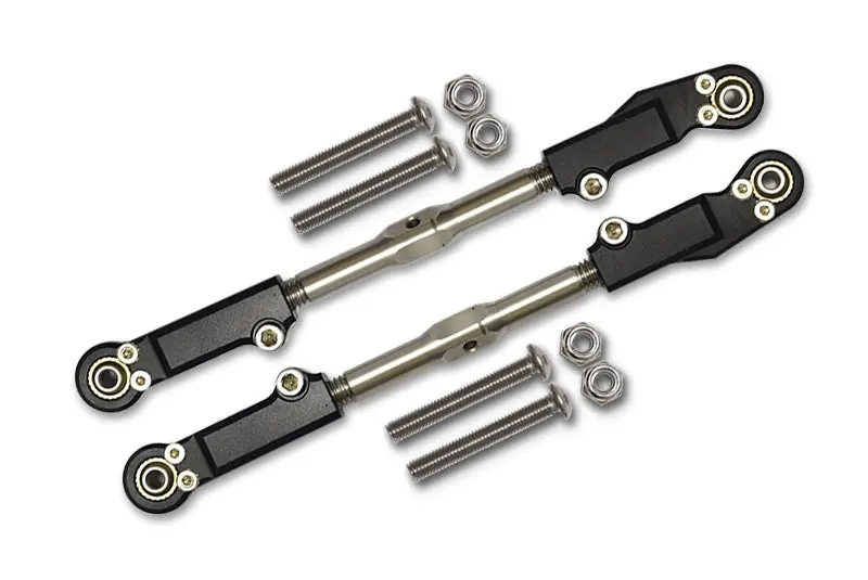 Arrma Talion 6S Blx (Ara106048) Aluminum + Stainless Steel Rear Upper Arm Tie Rod - 10Pc Set Black 1