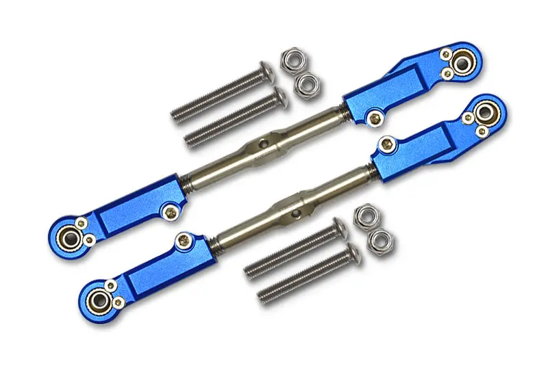 Arrma Talion 6S Blx (Ara106048) Aluminum + Stainless Steel Rear Upper Arm Tie Rod - 10Pc Set Blue 1