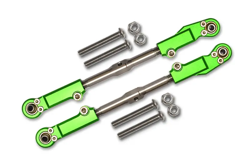 Arrma Talion 6S Blx (Ara106048) Aluminum + Stainless Steel Rear Upper Arm Tie Rod - 10Pc Set Green 1