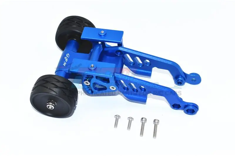 Arrma Talion / Typhon Aluminum Rear Adjustable Wheelie - 1 Set Blue 1