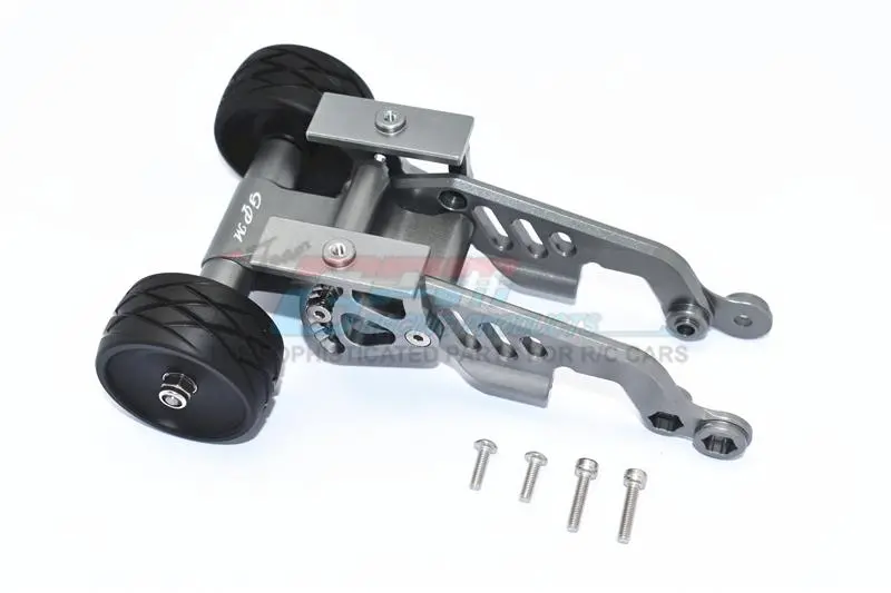 Arrma Talion / Typhon Aluminum Rear Adjustable Wheelie - 1 Set Gray Silver 1