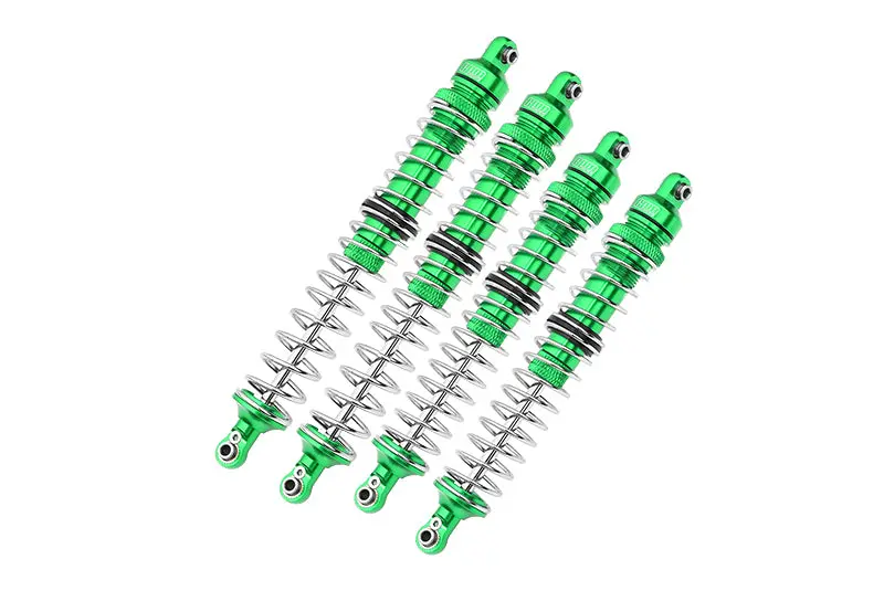 Axial 1/10 Rbx10 Ryft 4Wd Rock Bouncer Aluminum Upgrade Combo Set C (Front + Rear Spring Dampers) - Green 1