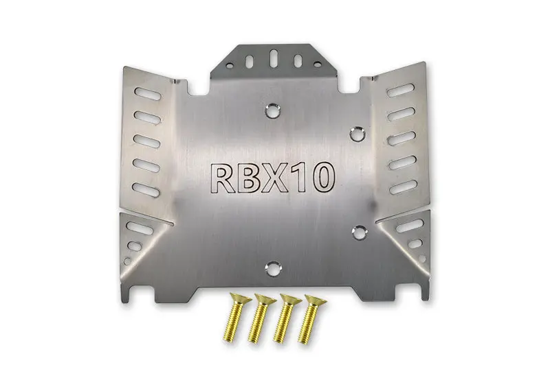 Axial 1/10 Rbx10 Ryft 4Wd Rock Bouncer Axi03005 Stainless Steel Chassis Protection Plate (Hollow Version) - 5Pc Set 1