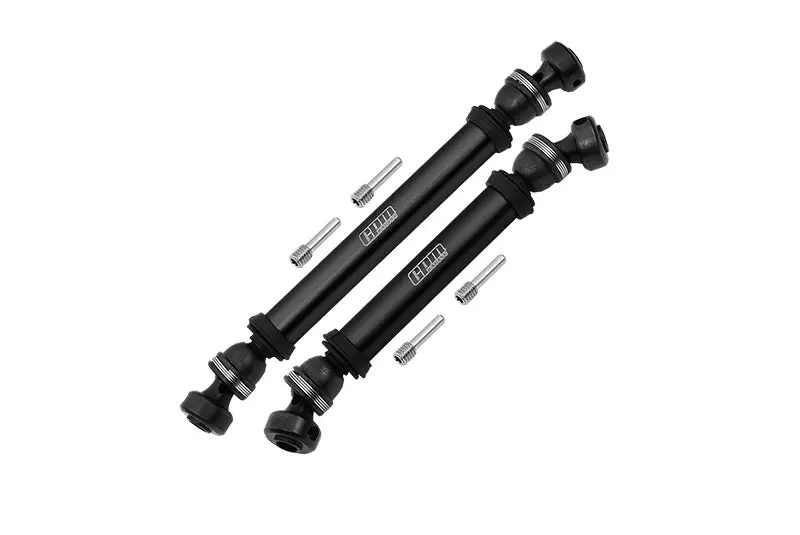 Axial 1/10 Rbx10 Ryft 4Wd Rock Bouncer Steel + Aluminium Front + Rear Cvd Drive Shaft - 6Pc Set Black 1