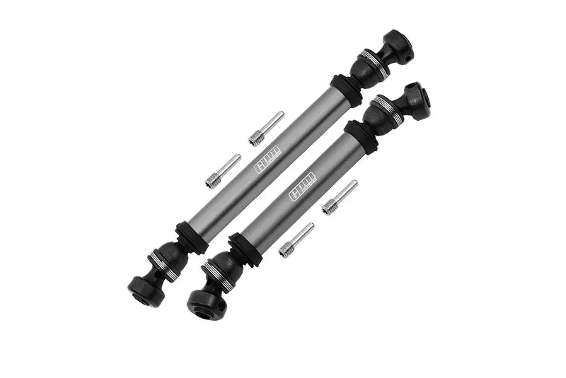 Axial 1/10 Rbx10 Ryft 4Wd Rock Bouncer Steel + Aluminium Front + Rear Cvd Drive Shaft - 6Pc Set Gray Silver 1