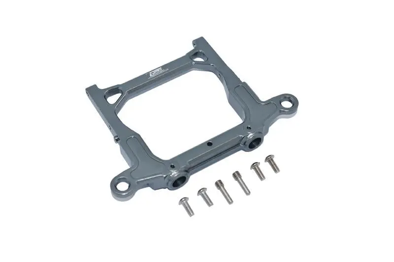 Axial 1/10 Scx10 Iii Jt Gladiator (Axi03006) Aluminium Rear Bumper Mount - 1Pc Set Gray Silver 1
