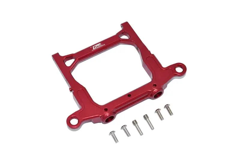 Axial 1/10 Scx10 Iii Jt Gladiator (Axi03006) Aluminium Rear Bumper Mount - 1Pc Set Red 1