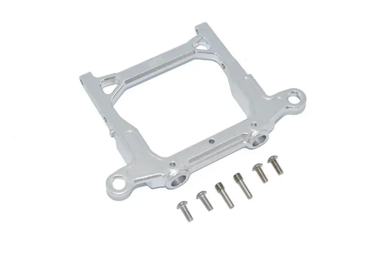 Axial 1/10 Scx10 Iii Jt Gladiator (Axi03006) Aluminium Rear Bumper Mount - 1Pc Set Silver 1