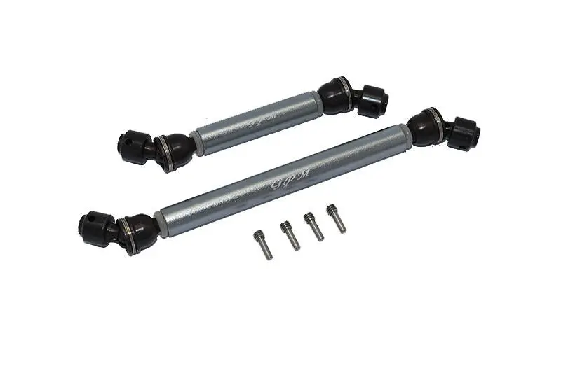 Axial 1/10 Scx10 Iii Jt Gladiator (Axi03006) Steel + Aluminium Front + Rear Cvd Drive Shaft - 2Pc Set Gray Silver 1