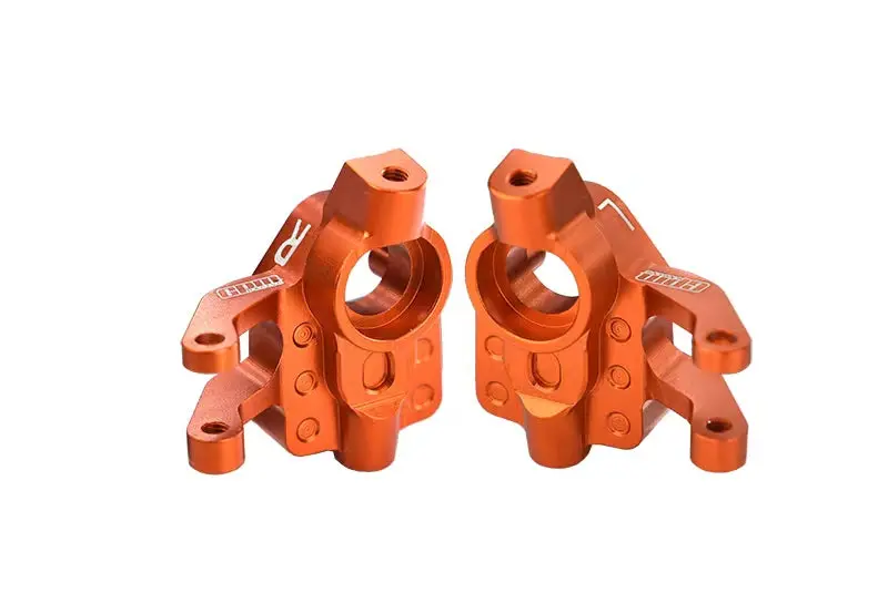 Axial 1/18 Utb18 Capra 4Wd Unlimited Trail Buggy Axi01002 Aluminum 7075-T6 Front Knuckle Arm Set - Orange 1