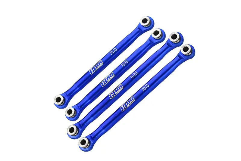 Axial 1/18 Utb18 Capra 4Wd Unlimited Trail Buggy Axi01002 Aluminum 7075-T6 Front Upper & Rear Upper Links Tie Rods - Blue 1