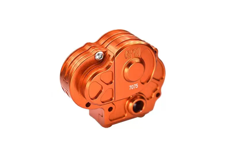 Axial 1/18 Utb18 Capra 4Wd Unlimited Trail Buggy Axi01002 Aluminum 7075-T6 Transmission Housing Set - Orange 1