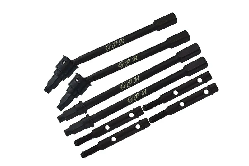 Axial 1/18 Utb18 Capra 4Wd Unlimited Trail Buggy Axi01002 Medium Carbon Steel Front Cvd Drive Shaft And Rear Axle Shafts Set - Black 1