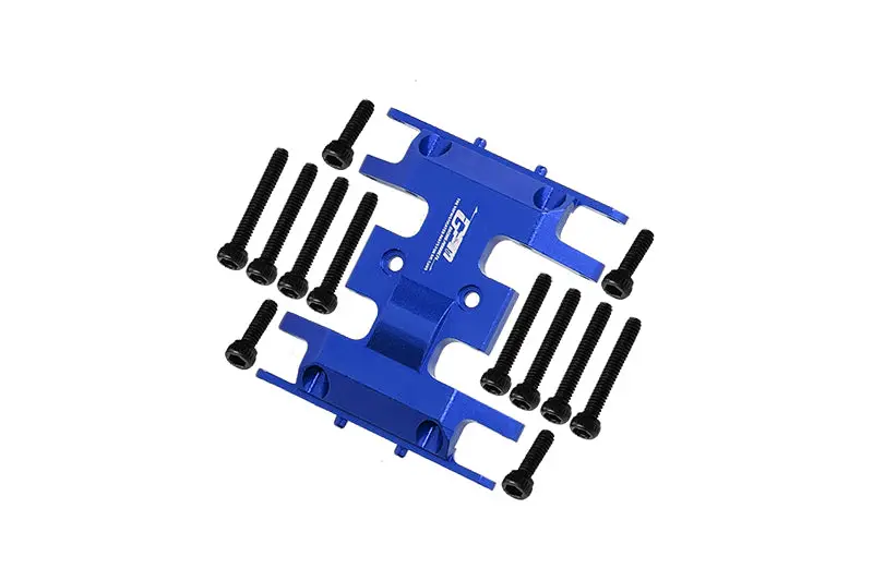 Axial 1/24 Scx24 4Wd Deadbolt / Jeep Wrangler Aluminum Lower Gear Cover - 1Pc Set Blue 1