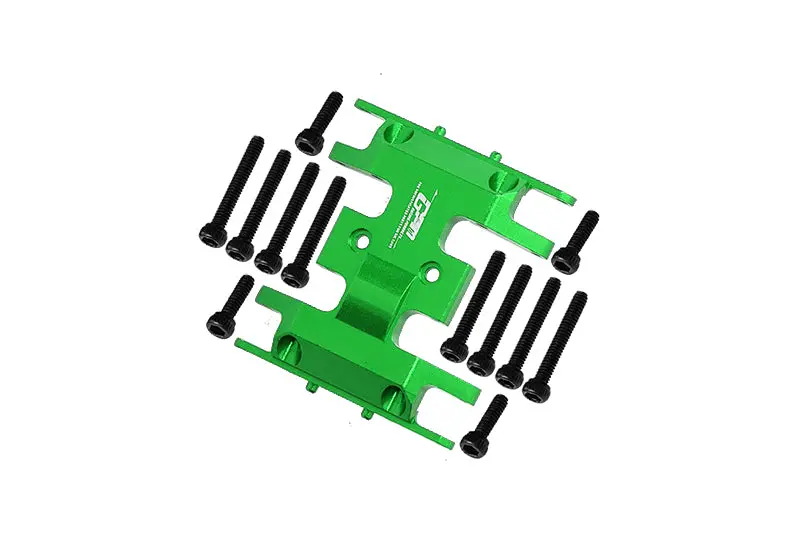Axial 1/24 Scx24 4Wd Deadbolt / Jeep Wrangler Aluminum Lower Gear Cover - 1Pc Set Green 1