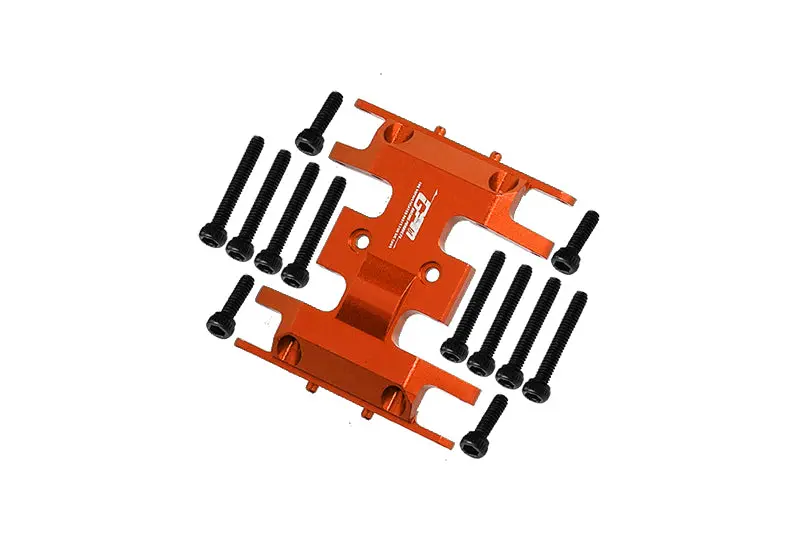 Axial 1/24 Scx24 4Wd Deadbolt / Jeep Wrangler Aluminum Lower Gear Cover - 1Pc Set Orange 1