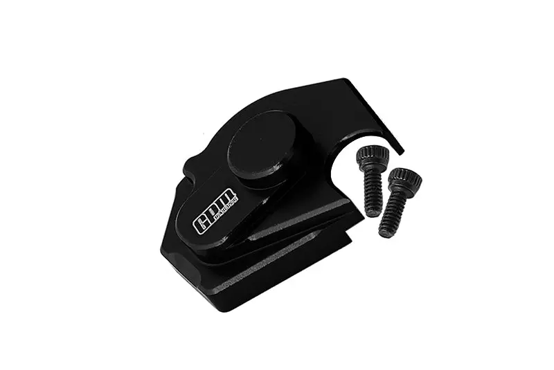 Axial 1/24 Scx24 4Wd Deadbolt / Jeep Wrangler Aluminum Main Gear Cover - 1Pc Set Black 1