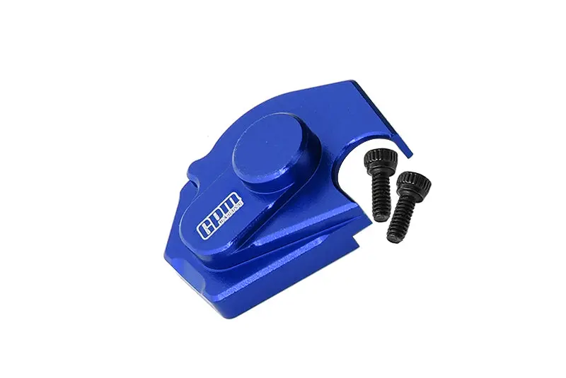 Axial 1/24 Scx24 4Wd Deadbolt / Jeep Wrangler Aluminum Main Gear Cover - 1Pc Set Blue 1