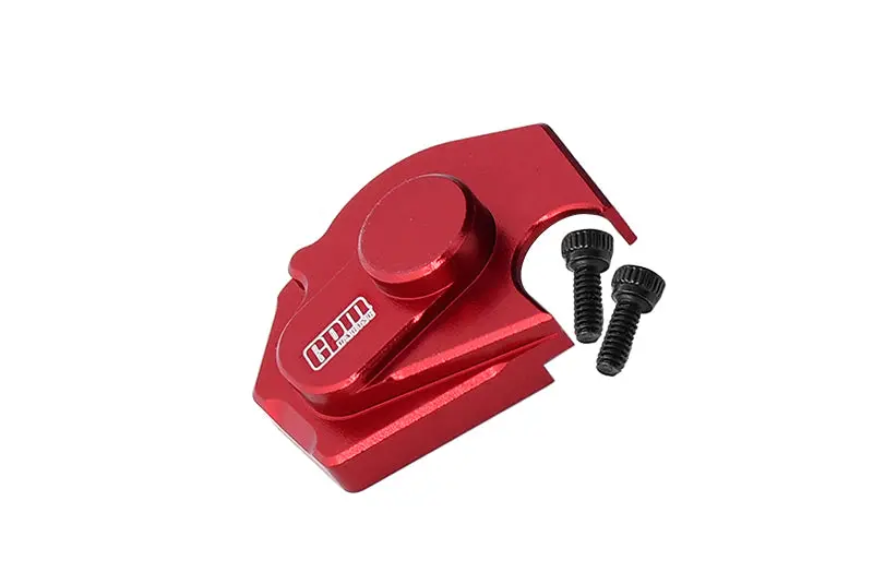 Axial 1/24 Scx24 4Wd Deadbolt / Jeep Wrangler Aluminum Main Gear Cover - 1Pc Set Red 1