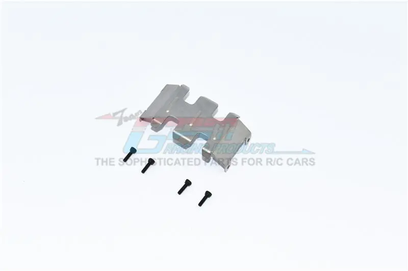 Axial 1/24 Scx24 4Wd Deadbolt / Jeep Wrangler Stainless Steel Center Gear Box Bottom Protector Mount - 1Pc Set 1