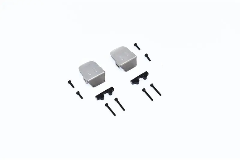 Axial 1/24 Scx24 4Wd Deadbolt / Jeep Wrangler Stainless Steel Front & Rear Gear Box Bottom Protector Mount - 12Pc Set 1