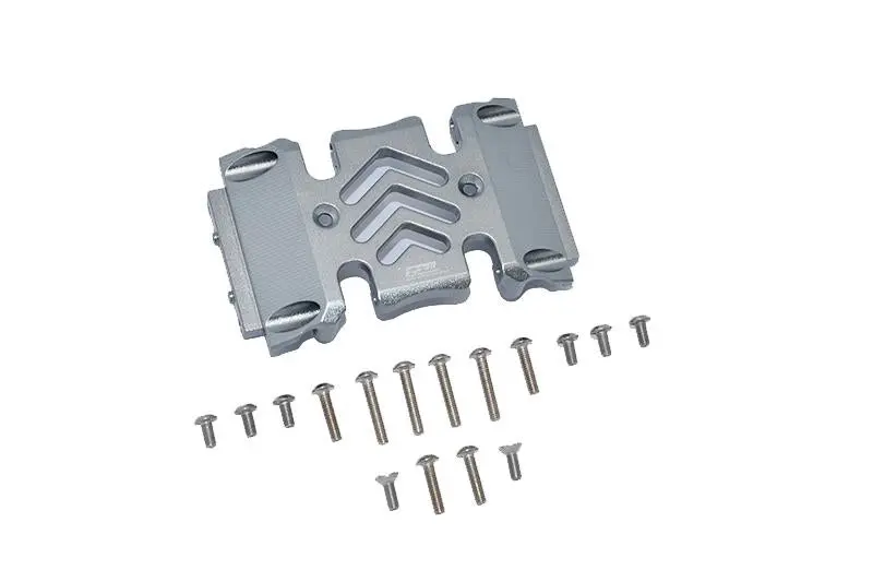 Axial 1:10 Scx10 Iii Wrangler Axi03007 / Gladiator Axi03006 Aluminum Center Gear Box Case - 1Pc Set Gray Silver 1
