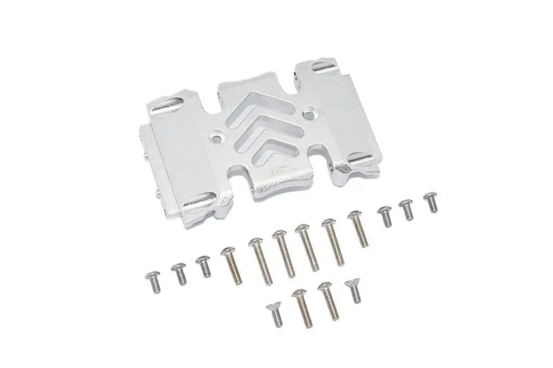 Axial 1:10 Scx10 Iii Wrangler Axi03007 / Gladiator Axi03006 Aluminum Center Gear Box Case - 1Pc Set Silver 1